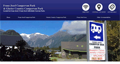 Desktop Screenshot of franzjosefcampervanpark.com